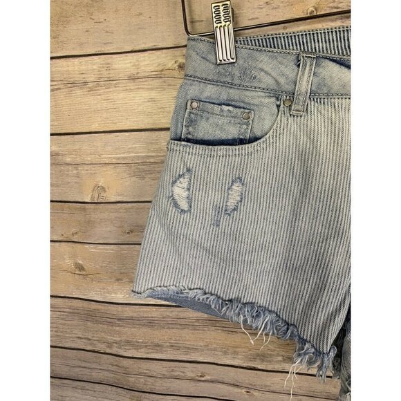 Rewash Size 5 27 Denim Shorts Frayed Hems Distress - Picture 4 of 10